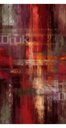 Tło profilowe – malarska abstrakcja w czerwieni, pomarańczy | PR_79